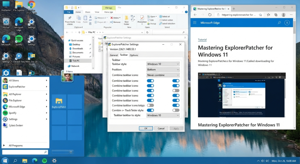 ExplorerPatcher Windows 11 Review: Powerful Taskbar Tweaks & Features 2 ExplorerPatcher Windows 11 Features