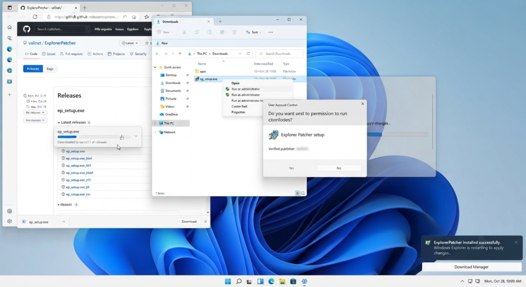 ExplorerPatcher Windows 11 Review: Powerful Taskbar Tweaks & Features 3 How to Install ExplorerPatcher on Windows 11