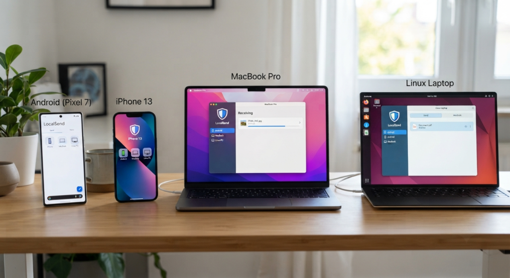 LocalSend Download (2026): Complete Guide to Install, Set Up & Securely Transfer Files Across Windows, Android, iPhone, Mac & Linux 5 LocalSend for Android, iPhone, Mac, and Linux
