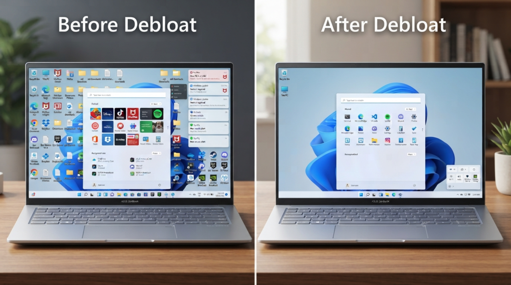 Windows 11 Debloater (2026): Complete Guide to Remove Bloatware, Improve Performance & Speed Up Your PC Safely 3 My Experience Using Windows 11 Debloater