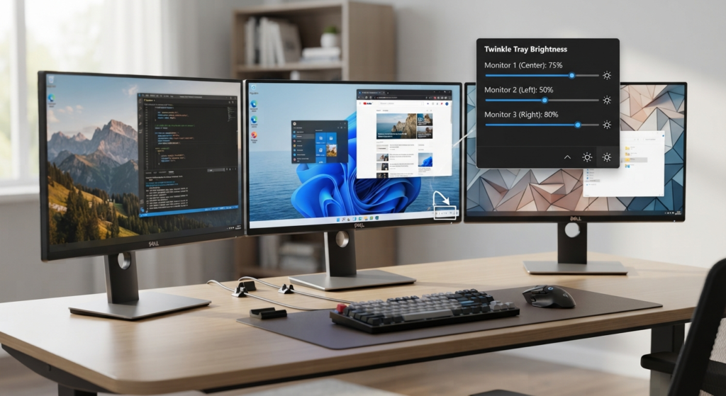 Twinkle Tray Guide for Windows 11 & 10: Download, Setup & Brightness Control 4 Twinkle Tray With Multiple Monitors
