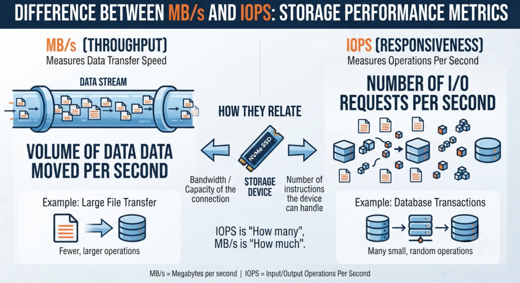 What Is the Difference Between MBs and IOPS