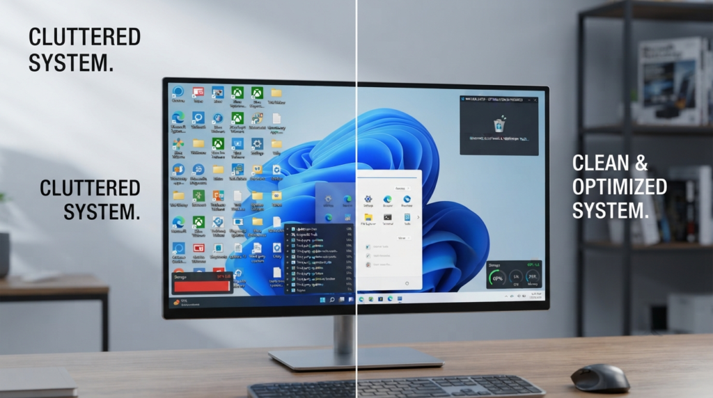 Windows 11 Debloater (2026): Complete Guide to Remove Bloatware, Improve Performance & Speed Up Your PC Safely 1 Windows 11 Debloater (2026) Complete Guide to Remove Bloatware, Improve Performance & Speed Up Your PC Safely
